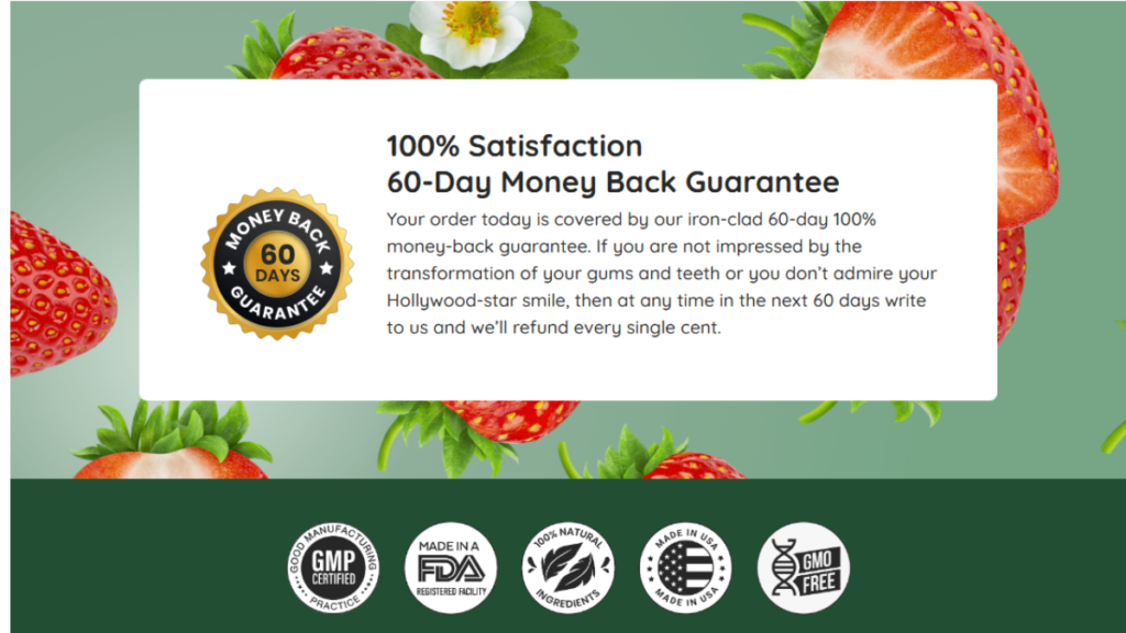  ProDentim 60-day money-back guarantee seal showing risk-free purchase