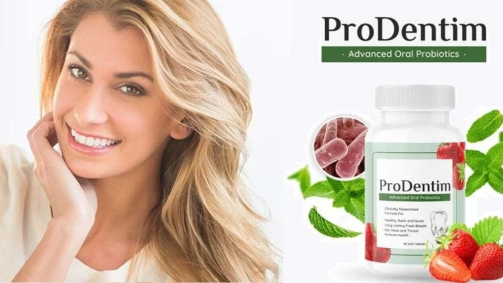 Satisfied ProDentim customer showing healthy smile and improved dental wellness