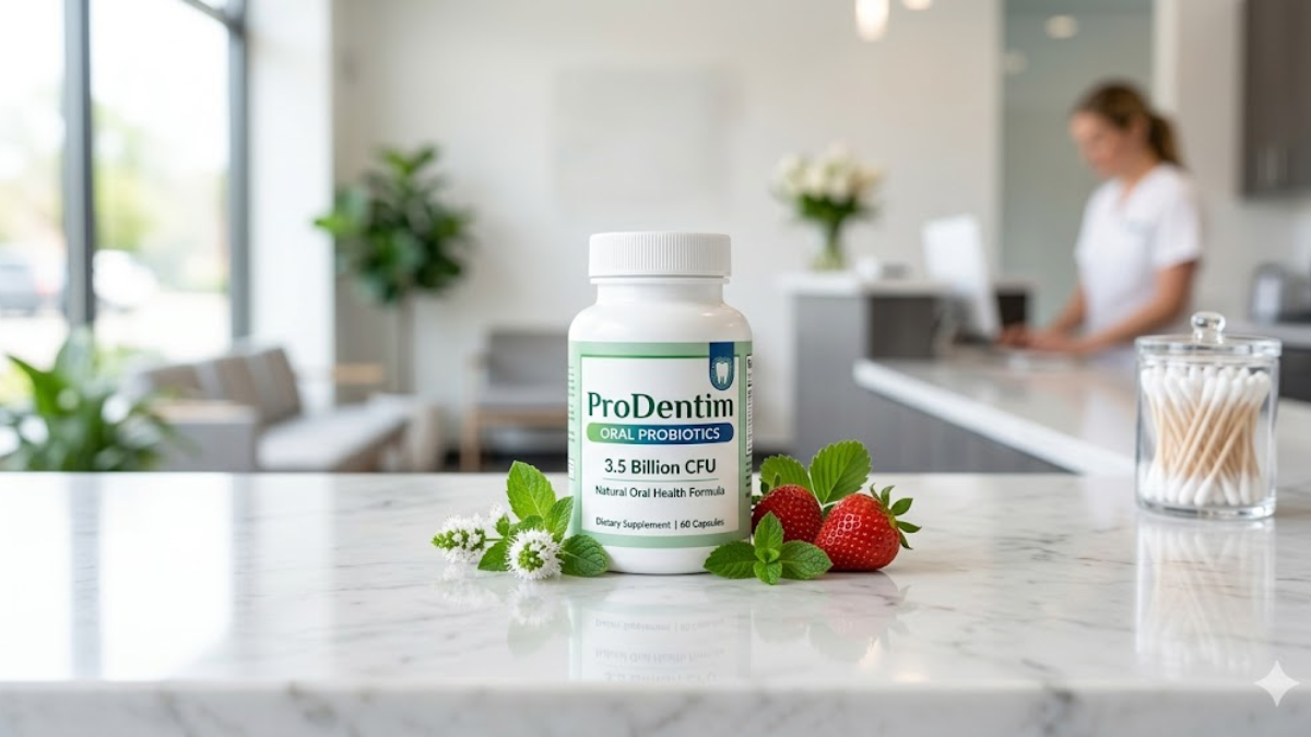 Suplemento probiótico ProDentim para saúde bucal com 3,5 bilhões de UFC