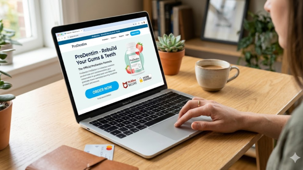 Comprando ProDentim com segurança pelo site oficial com garantia de reembolso