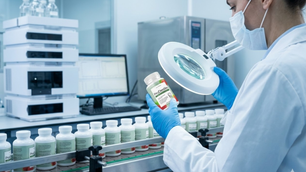 GMP-certified laboratory for production of ProDentim probiotic supplement